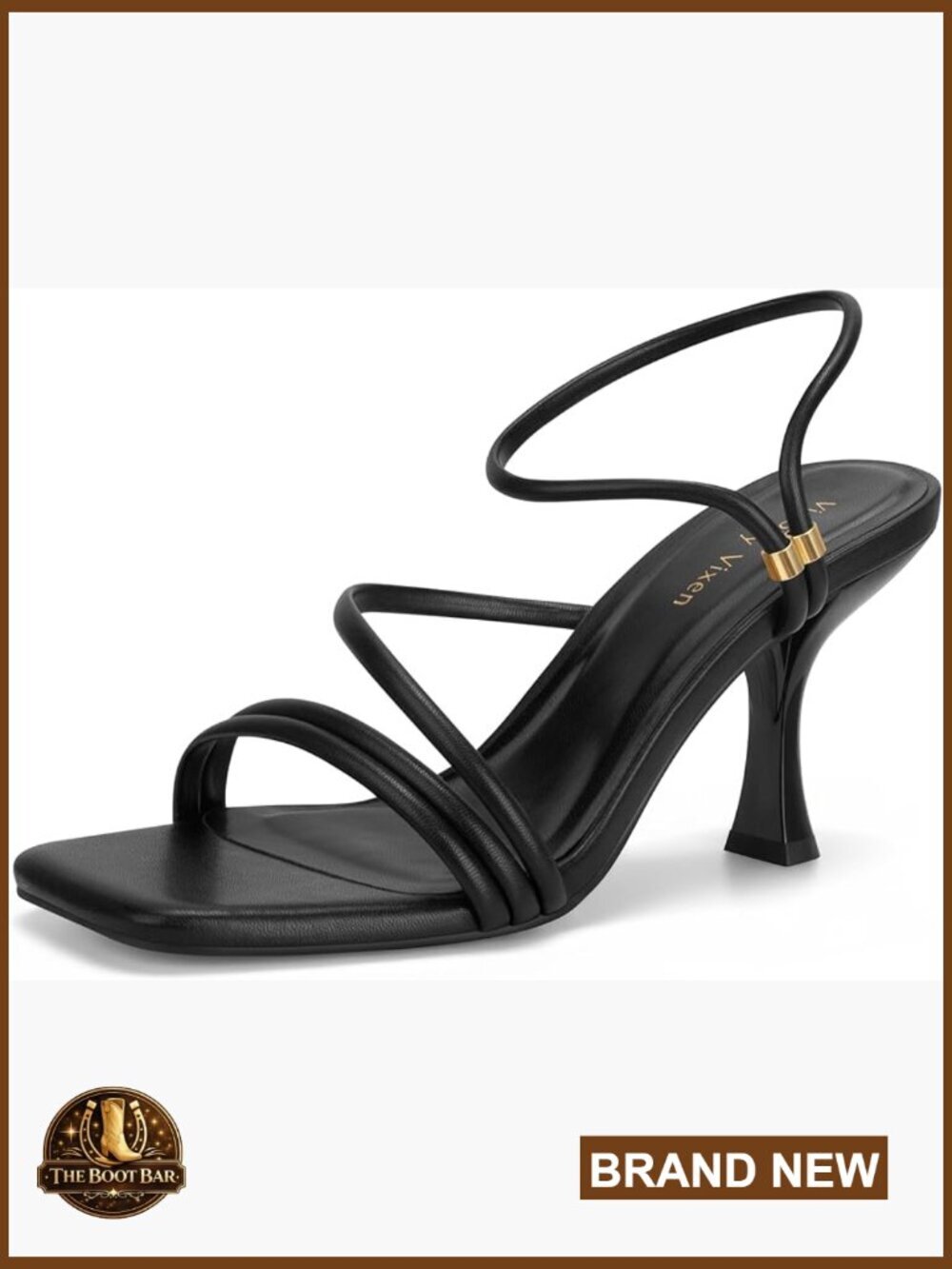 Strappy Kitten Heel Sandals Square Toe Ankle Strap Wedding Party Shoes - Picture 1 of 7